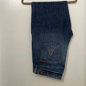 '7 all mankind ' relaxed  blue jeans , size 38 , never used